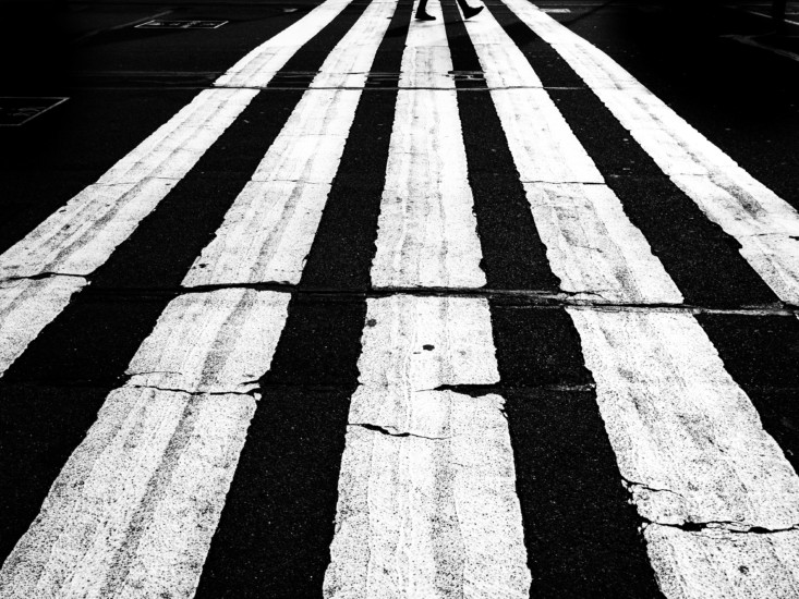 up close crosswalk