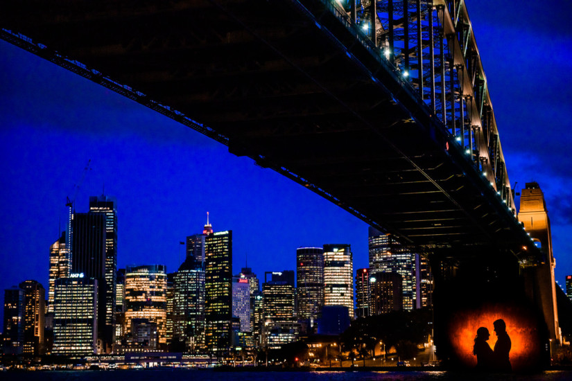 Kirribilli Point Engagement Photo Sydney Harbour Bridge Carsten Schertzer